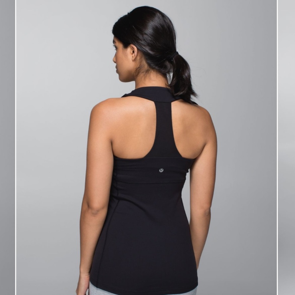 lululemon athletica Black Racerback Tank Top